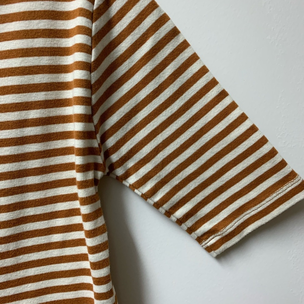 J. Crew Brown Tan Fitted Short Sleeve T-Shirt - Picture 9 of 11